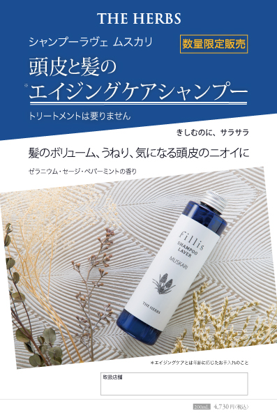 シャンプーラヴェ　ムスカリ　A5チラシ　12枚入り